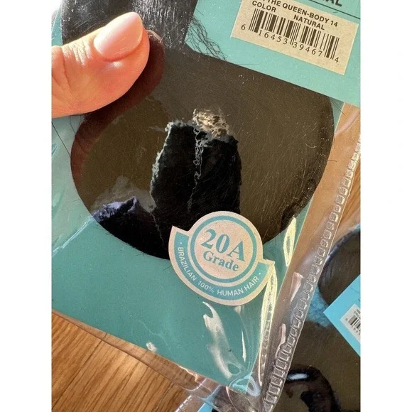 100% Human Hair Extensions Clip In Virgin Brazilian 18” 20A Grade Natural Black - Picture 6 of 6